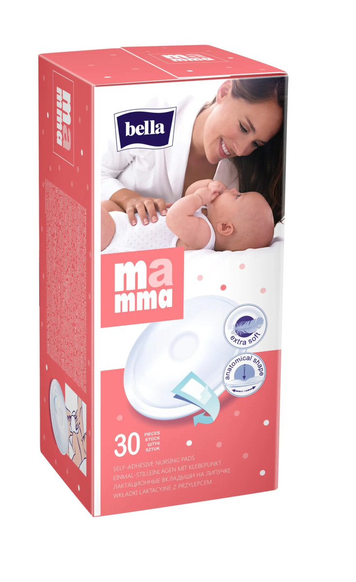Лактаційні вкладиші Bella Мamma з липкою смужкою, 30 шт. (Белла)