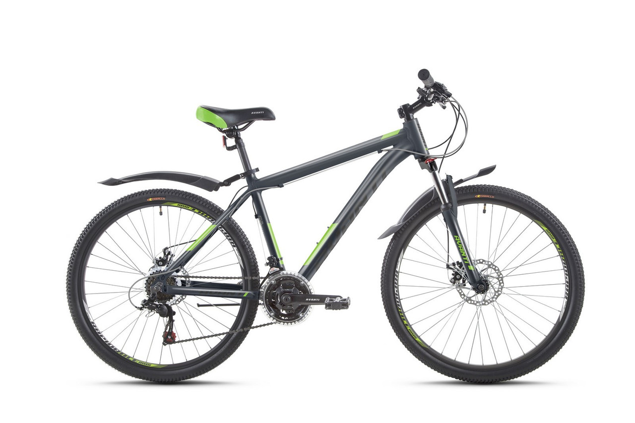 Велосипед 26" Avanti SMART 2024 рама - 15" сірий з зеленим
