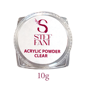 Акрилова пудра Steffani Acryl powder clear №01, 10 грам