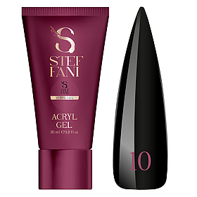 Акригель Steffani Acryl Gel №10 Black, 30 мл