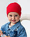 Шапка двошарова з відворотом для дівчаток, арт. 3507, фото 6