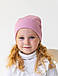 Шапка двошарова з відворотом для дівчаток, арт. 3544, фото 2
