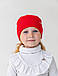 Шапка двошарова з відворотом для дівчаток, арт. 3545, фото 3