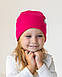 Шапка двошарова з відворотом для дівчаток, арт. 3547, фото 3