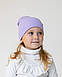Шапка двошарова з відворотом для дівчаток, арт. 3547, фото 6