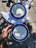 Тарілка для подачі Корал 450 мл Капучино Кобальт