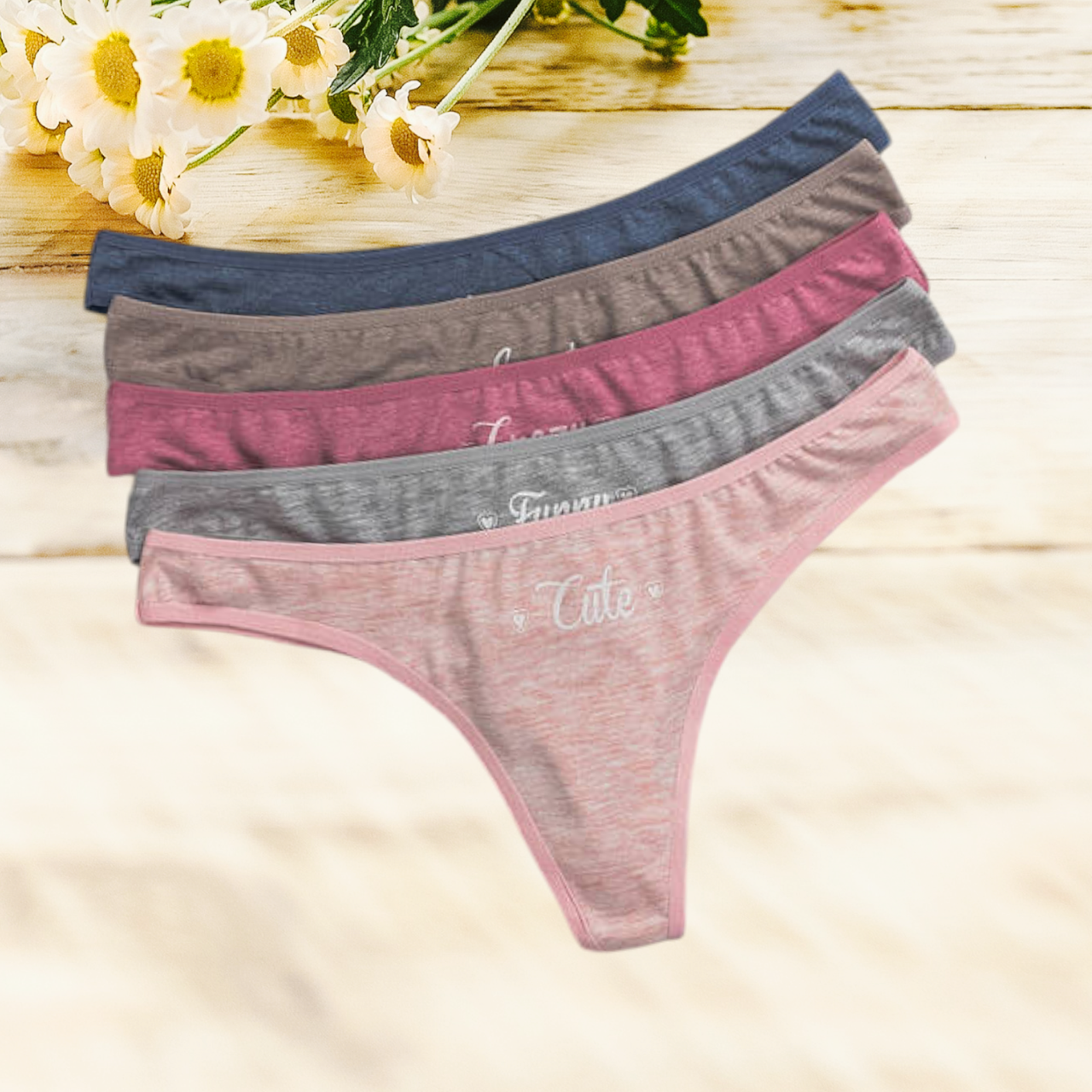 Трусики стрінги жіночі Упаковка 5 шт Розміри M L XL, фото 1