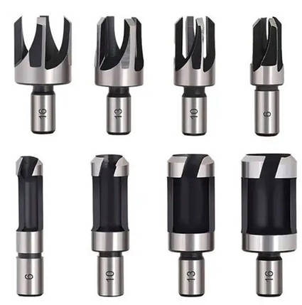 Фрези коркові для дерева, 8 шт., фото 1