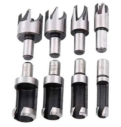 Фрези коркові для дерева, 8 шт., фото 3