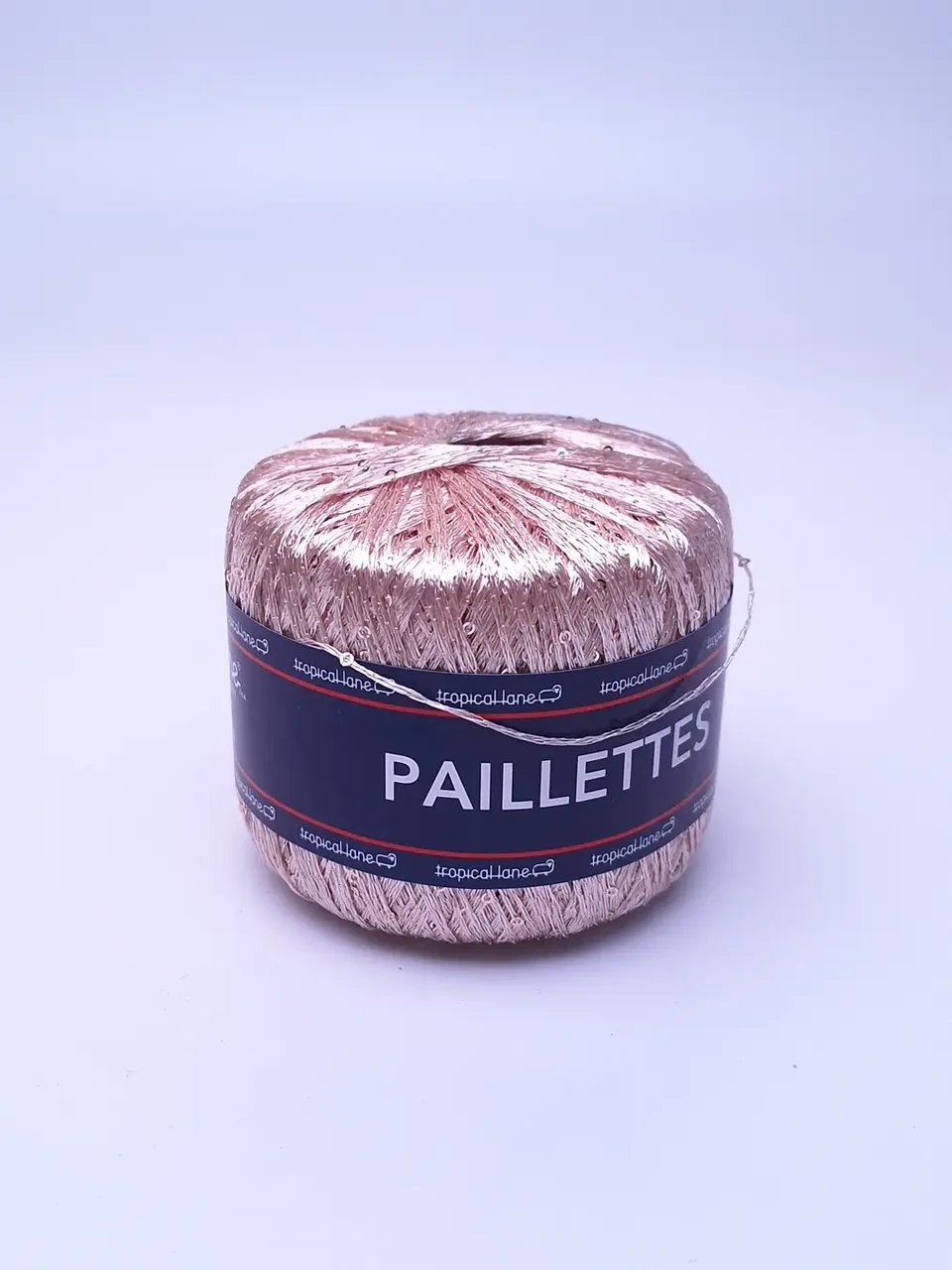 Пряжа пайєтка Paillettes/Паллетс, рожевий беж 409