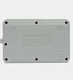 Подовжувач мережевий Power Socket 8204, 3USB, 4 розетки, 2 м, чорний, фото 3