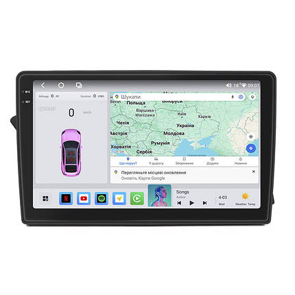 Магнітола 9" Lesko для Audi A4 IV (B8) Рестайлінг 2011-2015г 4/64 QLED CarPlay 4G Wi-Fi GPS огляд 360 Prime, фото 1