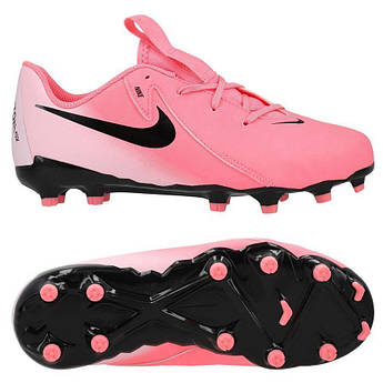 Дитячі футбольні бутси Nike Phantom GX II Academy MG Junior FD6722-600, Рожевий, Розмір (EU) — 32