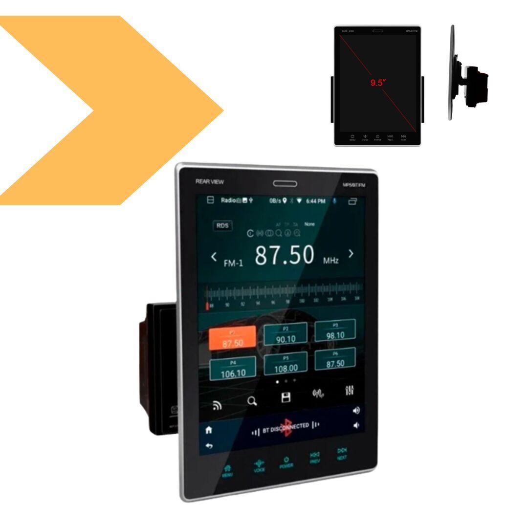 Автомагнітола 2 DIN CML PLAY PI-908 XPRO вертикальний екран 9.5 ANDROID 2/16Gb USB AUX BT чорний (42115-PI-908_4780)