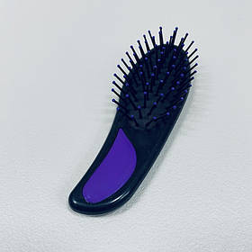 Розчіска пластикова для волосся Stenson Stenson 8580 чорна з фіолетовим