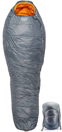 Зимовий спальний мішок-кокон Pinguin Expert CCS (-8/-16/-36°С), 195 см, Left Zip (Grey), фото 1