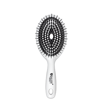 Расческа для волосся продувна Salon Professional масажна 8H60 Біла