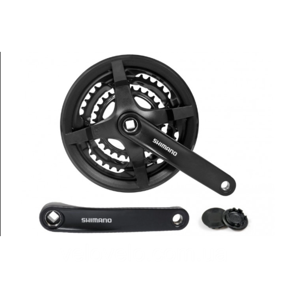 Шатуни SHIMANO FC-TY301 48 x 38 x 28 ,170 мм, 6/7/8-шв. із захистом