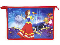Папка шкільна на блискавці А4 з 3D ефектом "Попелюшка" 23 х 32 х 6 см