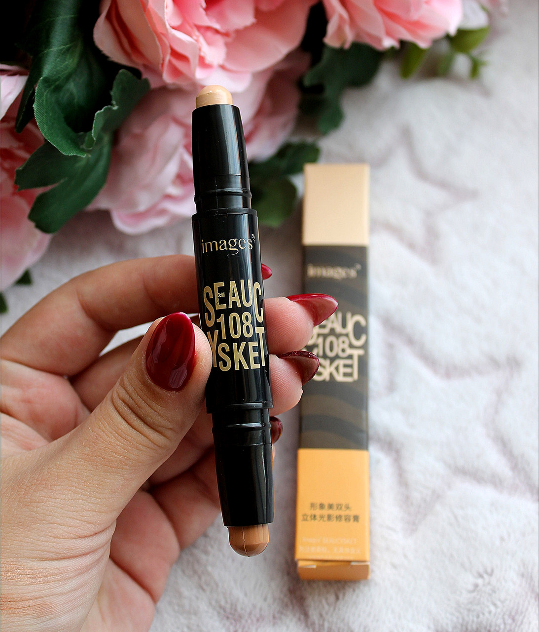 Подвійний коректор-олівець для контурингу обличчя Images Play 108 Stick, 01 Ivory + Brown, 3.6 г