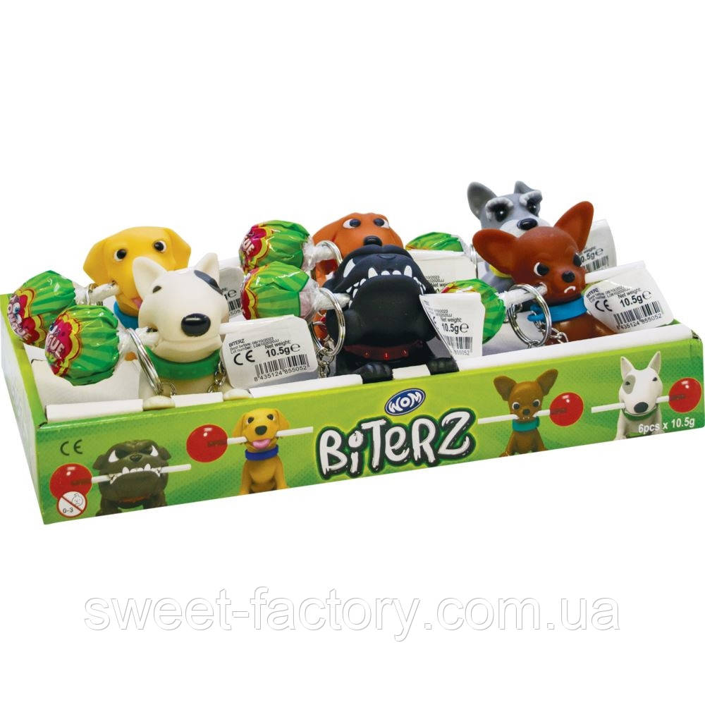 Брелок + льодяник Wom Biterz Dog Lollipop 10g, фото 1