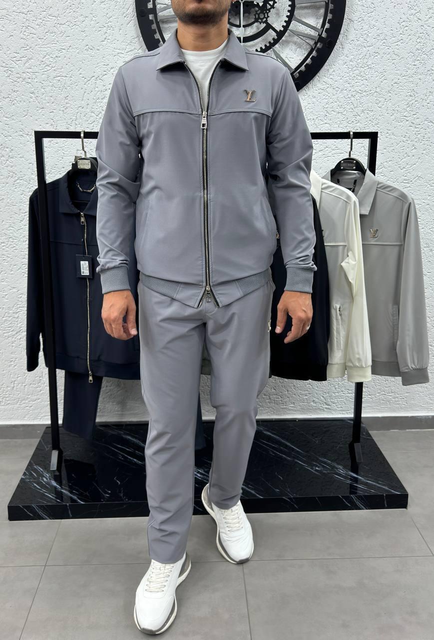 Чоловічий спортивний костюм LOUIS VUITTON D12216 сірий: M, фото 1
