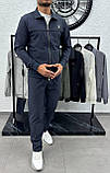 Чоловічий спортивний костюм LOUIS VUITTON D12214 темно-синій, фото 2