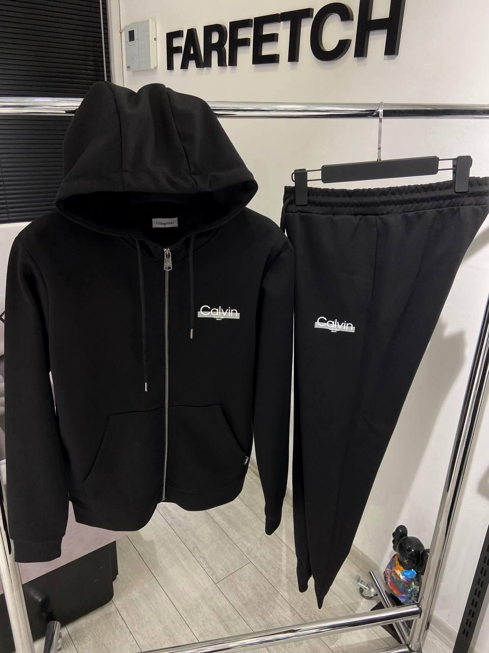 Чоловічий спортивний костюм CALVIN KLEIN D12213 чорний S, фото 1