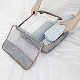 Набір з 7 штук туристичних сумок-органайзерів для речей та валізи у подорож Trizand 23111, фото 5