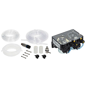 Насос дозатор Seko P2R (P2R004A1301A2) подвійний для миючого засобу та ополіскувача посудомийної машини, фото 1