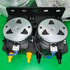 Насос дозатор Seko P2R (P2R004A1301A2) подвійний для миючого засобу та ополіскувача посудомийної машини, фото 4