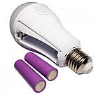 Світлодіодна лампа LED 20W Y-3920 на двох акумуляторах під цоколь E27, фото 4