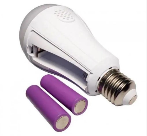 Світлодіодна лампа LED 20W Y-3920 на двох акумуляторах під цоколь E27, фото 1