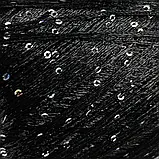Пряжа Paillettes/Паллетс, чорний (паєтка голографічна) 8606, фото 4