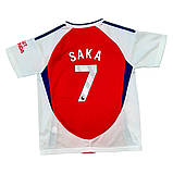Дитяча футбольна форма Арсенал з написом Сака сезон 24-25 року, фото 4