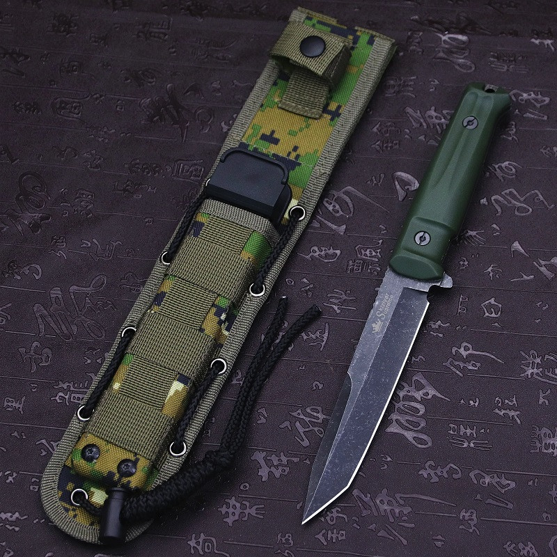 Тактичний мисливський ніж Kizlyar Supreme Aggressor 2254B із Чохлом 28см Green (7_01054)
