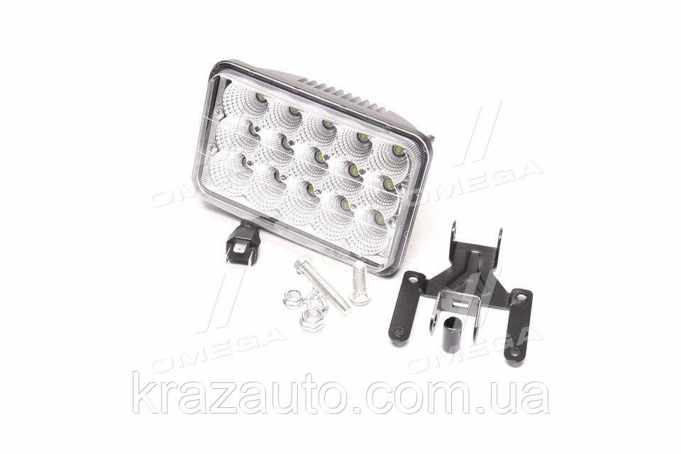 Фара LED прямокутна 45W, 15 ламп, 110*170 мм, широкий промінь (DK B2-45W-A FL) 49371033252
