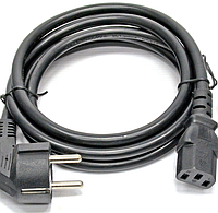 Шнур живлення потужний для Ecoflow Bluetti C13-CEE 7/7 1.8м переріз 1,5мм 10A 2500W Євровилка