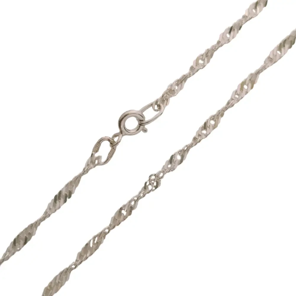 Панцирний браслет зі срібла Сінгапур, 2.5 мм 90227204051