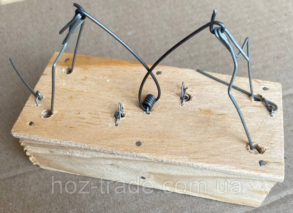 Мишоловка дерев'яна "будиночок" двостороння