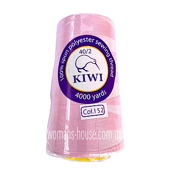 Нитка швейна 40/2 KIWI (4000 ярдів/бобіна) Світло рожевий