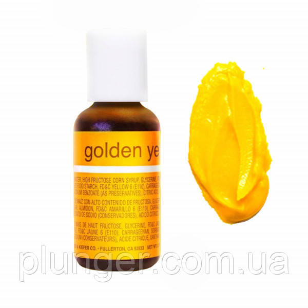 Барвник харчовий гелевий Chefmaster Golden yellow / Золотисто-жовтий