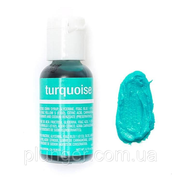 Барвник харчовий гелевий Chefmaster Turquoise / Бірюзовий