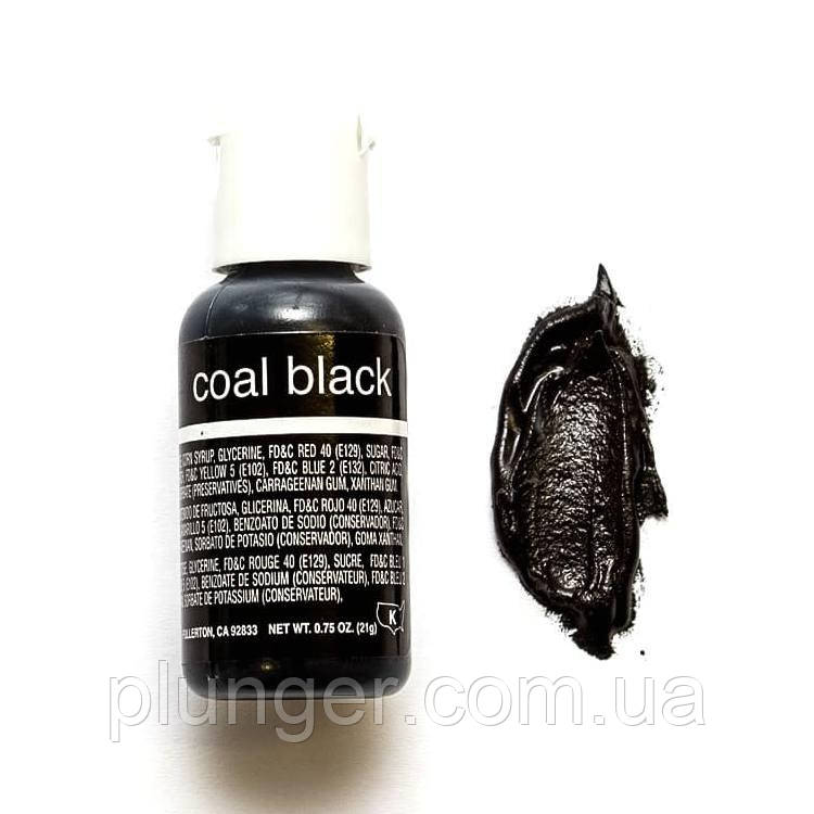 Барвник харчовий гелевий Chefmaster Coal Black / Чорний вугляний