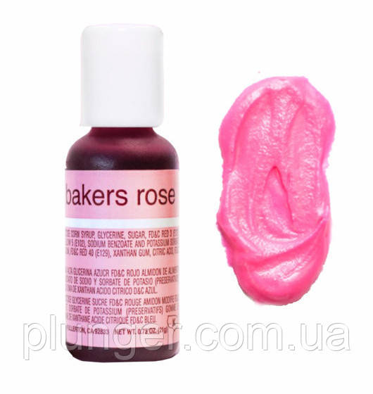 Барвник харчовий гелевий Chefmaster Bakers rose / Ніжно рожевий, фото 1