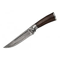 Ніж мисливський Grand Way 2291EWD дамаск (	Satin Finish,дерево ,чехол кожа)