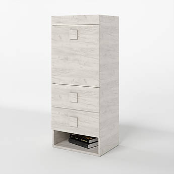 Шафа-пенал надставка Еверест Соната дуб крафт білий (DTM-2733)+