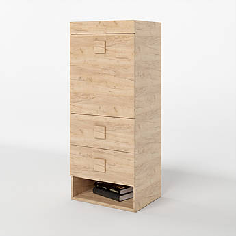 Шафа-пенал надставка Еверест Соната дуб крафт золотий (DTM-2734)+