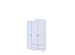 Шафа розпашна для одягу Doros Ектор 116х49,5х180 см Білий (DRS-011186)+, фото 3