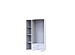 Шафа розпашна для одягу Doros Ектор 116х49,5х180 см Білий (DRS-011186)+, фото 4